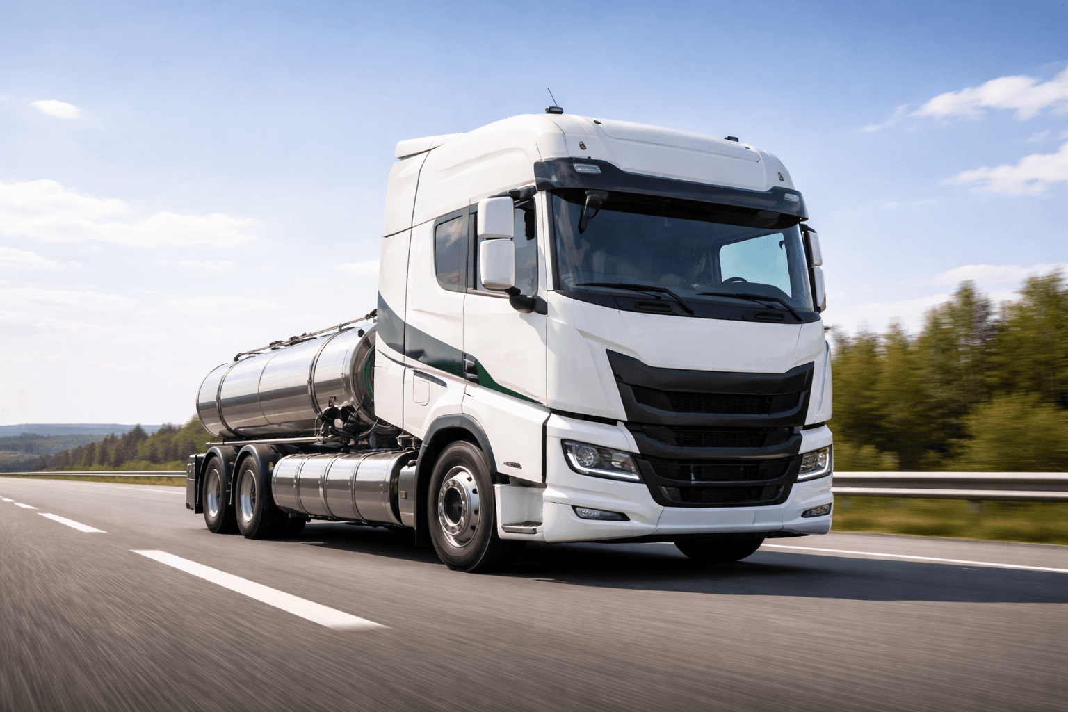 Bio-LNG-Truck auf der Autobahn